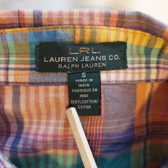 Ralph Lauren Rainbow Plaid Button Down Shirt - Picture 7 of 7